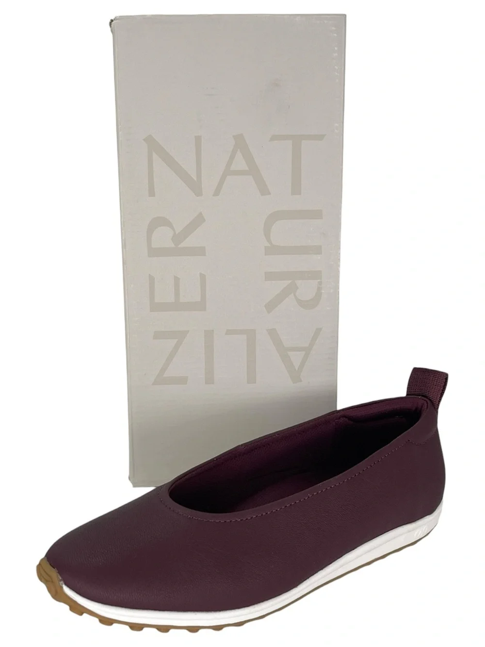 Naturalizer Carla Wine Leather Womens Loafers Size 7.5M